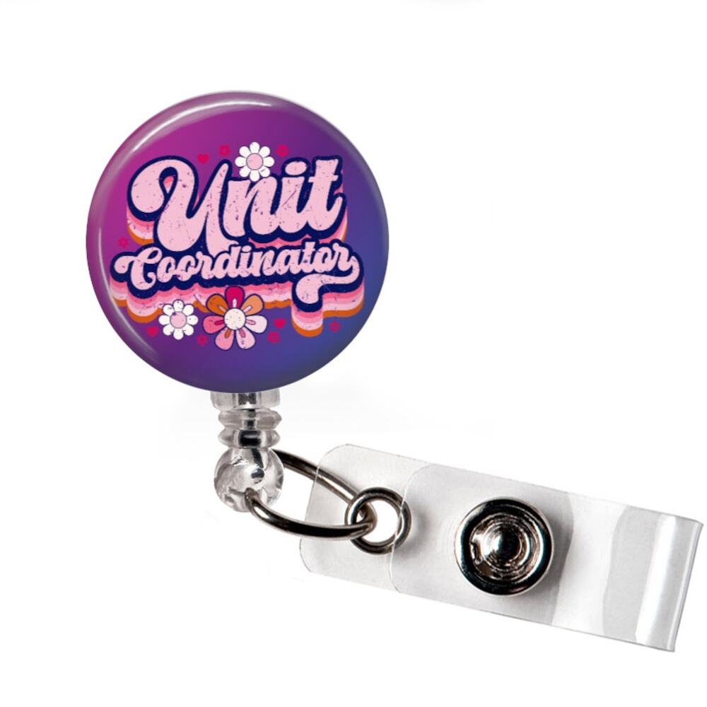 Badge Reel Hospital Unit Coordinator Medical Retractable ID Name Holder